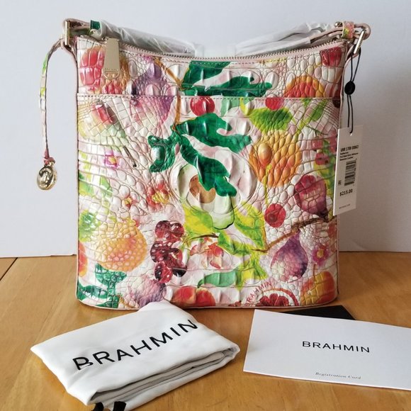 BRAHMIN Purse Katherine Fruit Salad Ombre Melbourne Crossbody Bag - Picture 3 of 16